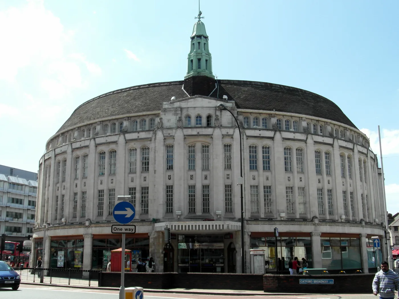 Lewisham Council's civic buildings on Catford Broadway. Adult social care cost the council £96.6 million in 2023/24, the year the CQC report's finance figures cover.