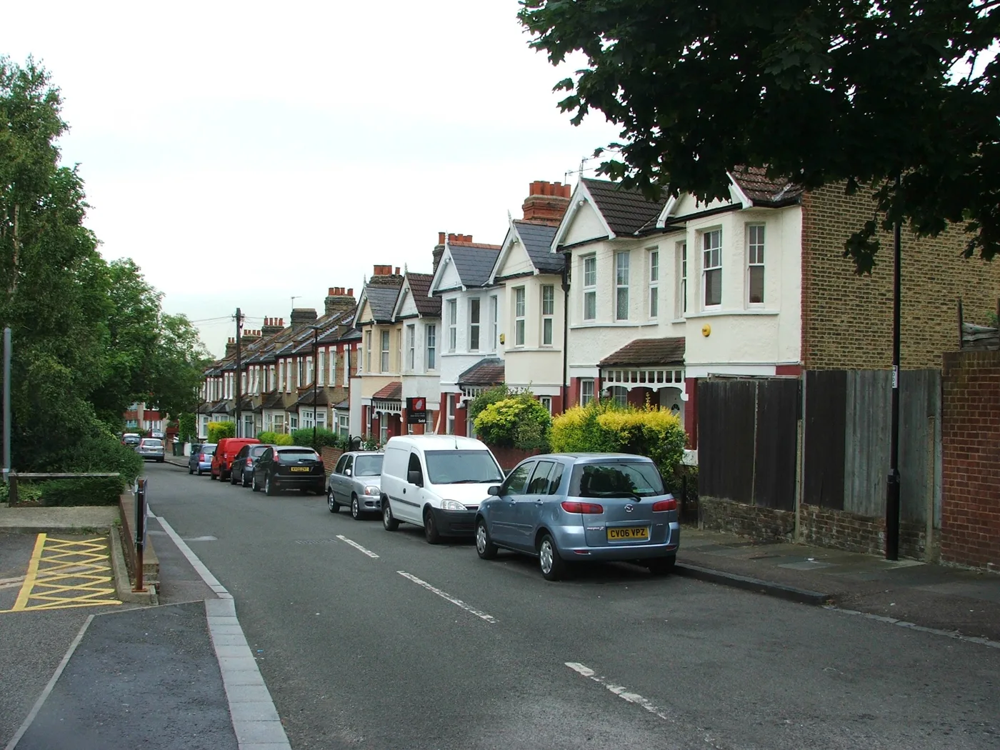 Castlands Road, Catford. Every kerbside round in the borough moved at Christmas 2025, not just the black bins