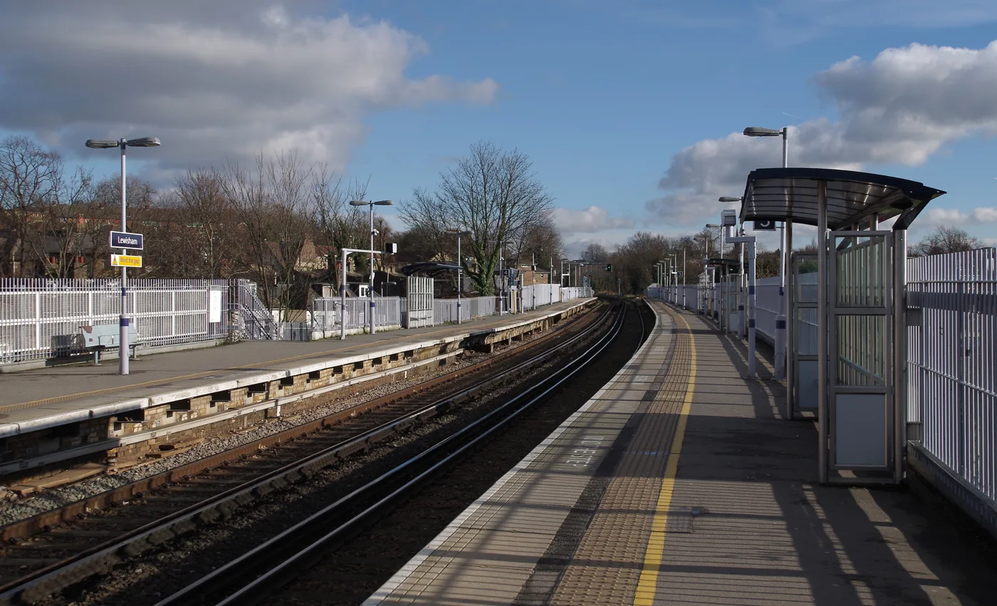 Lewisham station. Last New Year, buses replaced trains on its lines to Orpington and Dartford for four days