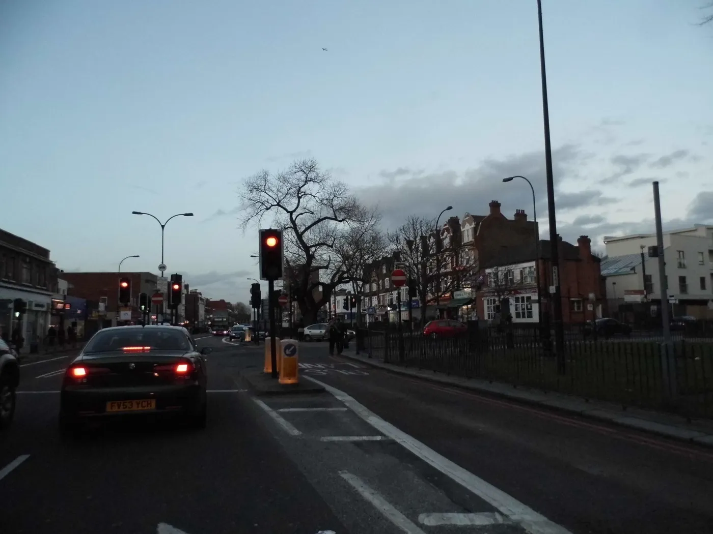 Rushey Green in Catford, where the A21 meets the South Circular. All four of the borough's main corridors are TfL red routes.